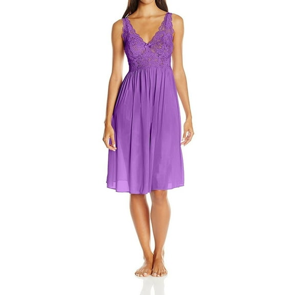 Shadowline Women's 40" Silhouette Lace Bodice Sleeveless Waltz Gown - 37737