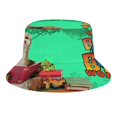 thumbnail image 1 of Es un Mundo Grande Grande Sombrero bucket para adultos, gorra de protección solar, sombrero de pescador plegable para viajes al aire libre, pesca y actividades de verano, 1 of 6