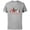 Athletic Heather, variant on Holiday Galactically Festive Christmas Logo - Short Sleeve Cotton T-Shirt for Adults - Customized-Black