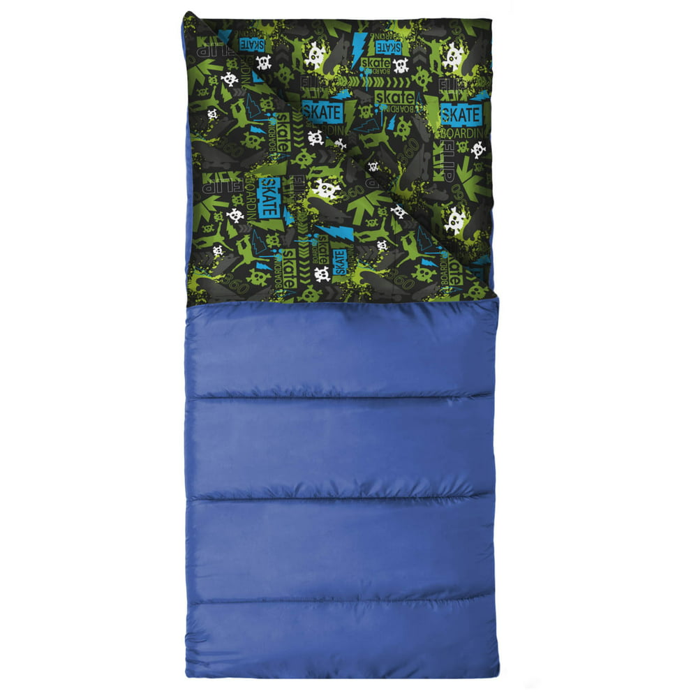 Wenzel Youth 40-50 Degree Blue Sleeping Bag for Warm Weather - Walmart