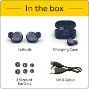 Jabra Elite Active 75t True Wireless Active Noise Cancelling In-Ear Headphones Navy - 100-99091000-02