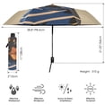 thumbnail image 3 of FORMRS Travel Umbrella Folding Auto Open Close Windproof Rain UV Protection, Dog Artist, 3 of 8