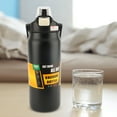 thumbnail image 4 of Botella De Agua Aislada De 1500 Ml Con Pajita, Taza De Agua Deportiva De Acero Inoxidable 304 Con Asa De Tapa, Taza Térmica De Viaje De Boca Ancha Reutilizable A Prueba De Fugas, 4 of 7