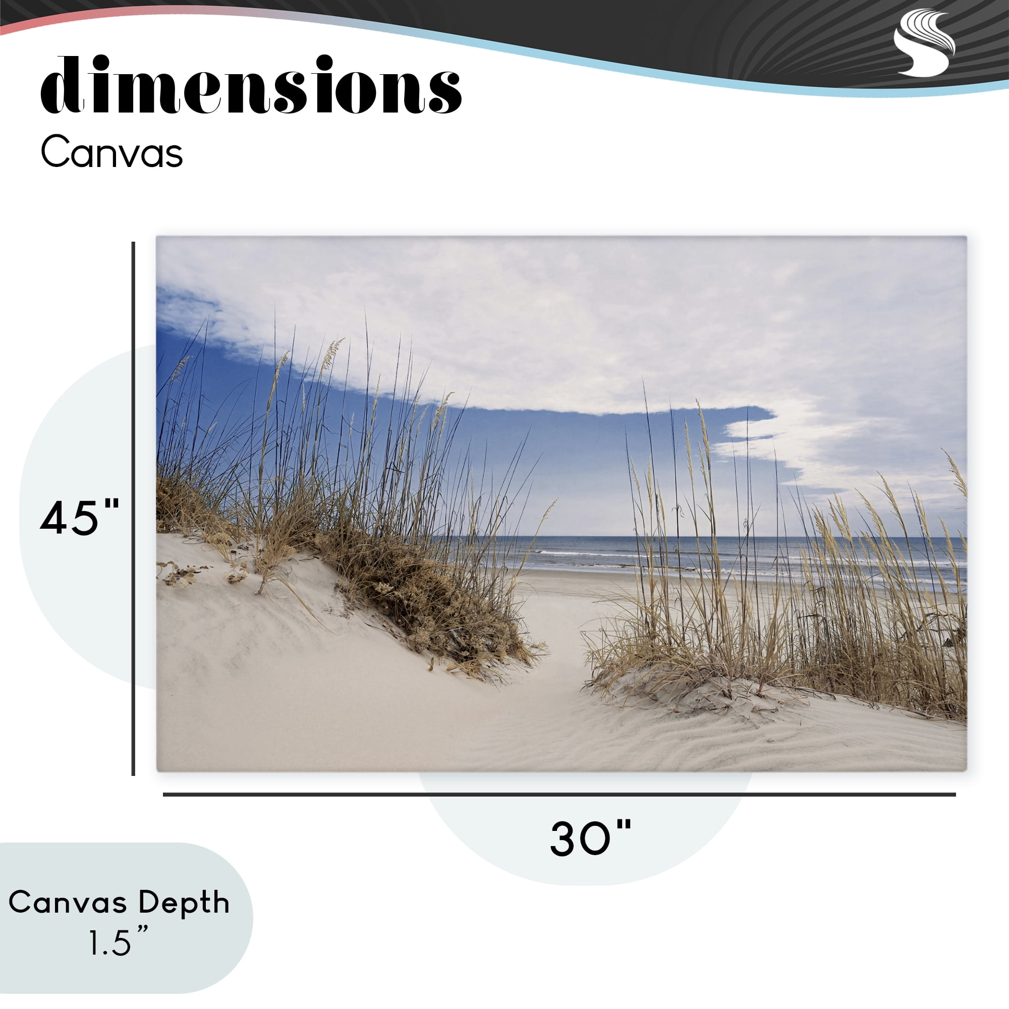 Stupell Industries Sea Oats Along Sandy Dunes Canvas Wall Art, design by Natalie Carpentieri
