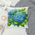 thumbnail image 2 of COMIO Blue Hydrangea Throw Pillow Covers Bless This Home Sweet Home Flower Welcome Spring Decor Farmhouse Decorative Throw Pillows Cases Outdoor Decorations White, 2 of 5