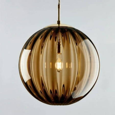 

FSHNGTA Enhance your home with this modern sleek and stylish Nordic glass ball pendant light - Ideal suspension hanglamp for kitchen fixture - Perfect bedroom and dining room decor - El