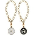 thumbnail image 2 of Tnobhg 2Pcs Tumbler Letter Charm Round Oil-dripping A-Z Capital Letter Water Cup Mug Handle Identification Decoration Hanging Chain Pendant Tumbler Accessories, 2 of 7