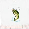 thumbnail image 4 of Inktastic Leaping Bass Fish Girls Toddler Dress, 4 of 5