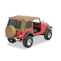 Bestop - 55729-37 - Supertop Classic Replacement Skin Fits select: 1989-1995 JEEP WRANGLER / YJ, 1987-1988 JEEP WRANGLER