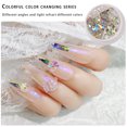 thumbnail image 4 of Nail Art Crystal Flower Shining Rhinestone Pearl Nail Sequin Rhinestone Manicure Decoration, 4 of 7