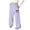 Purple, variant on Girls Pant Girls Cotton High Waist Pants Child Plain Solid Trousers Big Kids Long Pants Bloomers Light Gray,5-6 Years