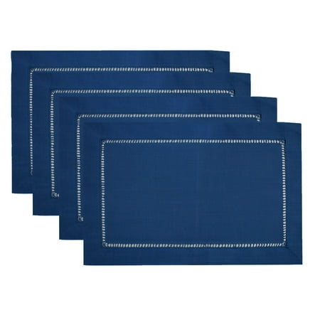 

Fennco Styles Classic Hemstitched Border Solid Color Daily Use Table Linens