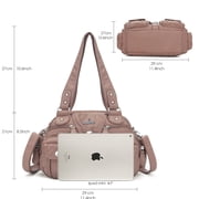 Angel Kiss Small Hobo Purses for Women Soft Vegan Leather Shoulder Bags with Crossbody Adjustable Strap