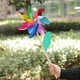 thumbnail image 3 of 4 Molinetes Coloridos De Plástico Con Palos De Madera, Molino De Viento Para Decoración De Césped De Fiesta, 3 of 8