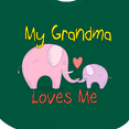 thumbnail image 4 of Inktastic My Grandma Loves Me Boys or Girls Baby Bib, 4 of 4