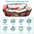 thumbnail image 4 of DIXRUYEE Stroller Organizer Flowered Feline Printed, 4 of 7