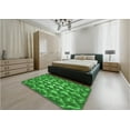 thumbnail image 5 of Ahgly Company Machine Washable Indoor Rectangle Transitional Green Area Rugs, 5' x 8', 5 of 7