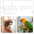 thumbnail image 4 of 2 cuencos de plástico para comida de pájaros, soportes para jaulas de pájaros, comederos para jaulas de pájaros., 4 of 6