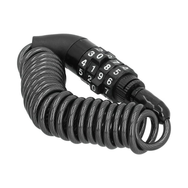 Candado de cadena para casco, candado con cable para casco, candado con contraseña para 4 cascos, candado con cable para bicicleta, valor excepcional