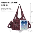 thumbnail image 2 of Angel Kiss for Women Large capacity Vegan Leather wallet and Handbags Crossbody Purses Multi pocket shoulder bag, 2 of 5
