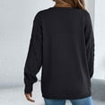 thumbnail image 4 of Womens Cardigans Long Sleeved Casual Oversize Solid Color Blouse Sweater Cardigan Black M, 4 of 5