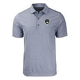thumbnail image 2 of Men's Cutter & Buck Heather Navy Milwaukee Brewers Forge Eco Heathered Stripe Stretch Recycled Polo, 2 of 3