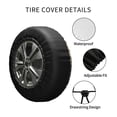 thumbnail image 4 of Kdxio Floral With Birds And Fantasy Flowers for Tire Cover Wheel Protectors Tyre Covers Weatherproof Wheel Covers Universal Fit for Trailer Rv SUV Truck Camper Travel Trailers 15 inch, 4 of 8