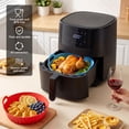 thumbnail image 2 of M Buder 3 Pack Silicone Air Fryer Liners 4-7 QT, Reusable Food Grade Basket Bowl, Replacement for Parchment Paper, Baking Tray Oven Accessories, Round Red&Blue&Pink (Top 7.9in, Bottom 6.7in), 2 of 8