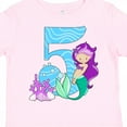 thumbnail image 4 of Inktastic Fifth Birthday Mermaid Girls Toddler T-Shirt, 4 of 5