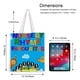 thumbnail image 5 of Nursery Rhymes Bolso de tela con estampado de lienzo para mujer, bolsa de compras reutilizable y estética, con cremallera interior, regalo para mujer,38*45cm., 5 of 6