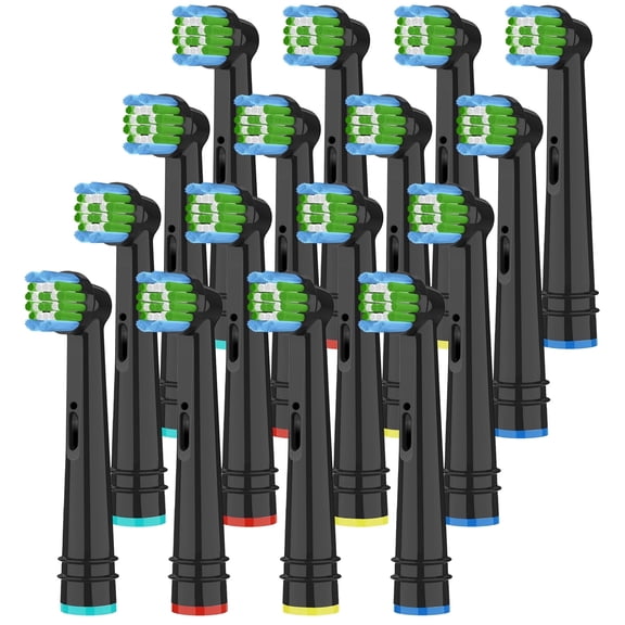 16 Count Electric Toothbrush Replacement Heads Compatible with Oral B Genius Smart Pro Series, Medium Bristles for Gentle Gum Care, Toothbrush Refill Heads, Deep Cleaning Rotating Powerhead,