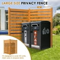 thumbnail image 3 of ABORON Privacy Screen Outdoor Privacy Fence Panels for Outside, 38"W x 60"H Pool Equipment Enclosure Wood Decorative Fence Perfect to Enclose Trash Cans and A/C Units (2-Panels), 3 of 9