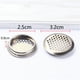 thumbnail image 2 of Rejilla de ventilación de acero inoxidable de 5 piezas, ventilación de sofito con orificio de malla redonda plateada para cocina, baño, gabinete, 2 of 5