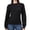 Rich Black, variant on Women's Bobble Stitch Sleeve Pullover Sweater (Light Heather Grey, XXL)