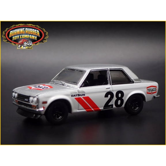 Open Box 1967-1973 DATSUN 510 2 TWO DOOR TEXACO OIL RACING 1:64 SCALE DIECAST MODEL CAR