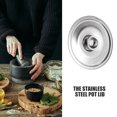 thumbnail image 4 of Miangastore Lid For Pot Pan Skillet Stainless Steel Skillet Lid Replacement Pot Lid Seasoning Pot Cover Frying Pan Lid Stainless Steel Pots Cover Pan Cover Reusable Pot Lid, 4 of 8