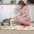thumbnail image 3 of Pitbull Dog and Flower Floral Kitchen Rugs Sets Of 2,Anti Fatigue Kitchen Mat Rugs Non Slip Washable,Decorative Kitchen Floor Mats for Kitchen,Sink,Laundry,17"x30"+17"x47", 3 of 7