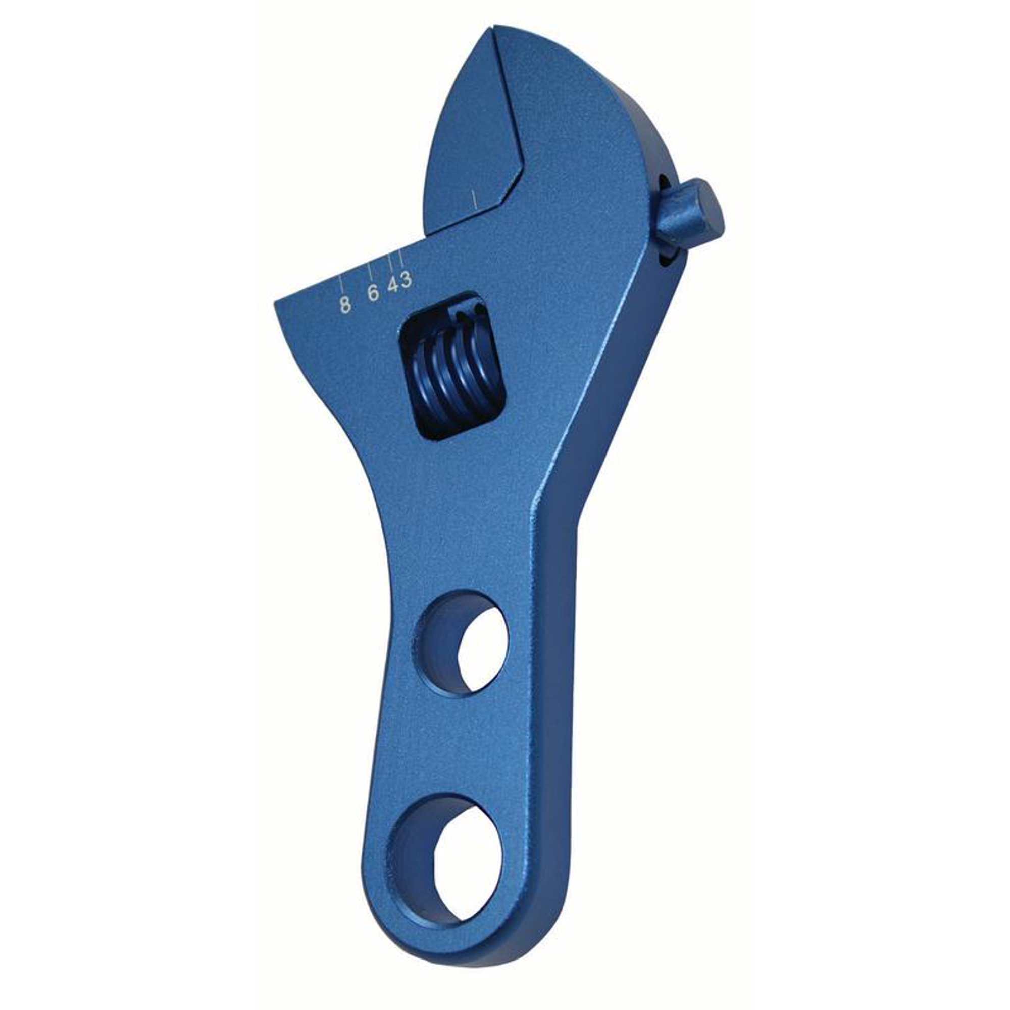 Speedfx 5821 An Fitting Wrench Fx An Fitting Wrench 3 To 8 Adjustable Anodized Blue Aluminum Single Stubby