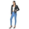 thumbnail image 6 of Sharo Classic Leather Ladies Soft Leather Bikers Jacket, 6 of 10