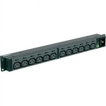 Panduit P12B46M Horizontal Power Distribution Unit - Basic - NEMA L6-20P - 12 x IEC 60320 C13 - 230 V AC - 1U - Horizontal - Rack-mountable