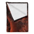 thumbnail image 2 of Burnt Orange Soft Flannel Fleece Throw Blanket, Digital Fractal Image with Swirling Turning Moving Floral Lines Modern Graphic, Cozy Plush for Indoor and Outdoor Use, 50" x 60", Orange, by Ambesonne, 2 of 5