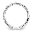 thumbnail image 4 of Stackable Expressions Sterling Silver Rhodium-plated Ring, 4 of 7
