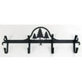 thumbnail image 1 of Village Wrought Iron CB-20 Wall Mounted Wrought Iron Coat Rack-Hooks - Pine Trees, 1 of 3
