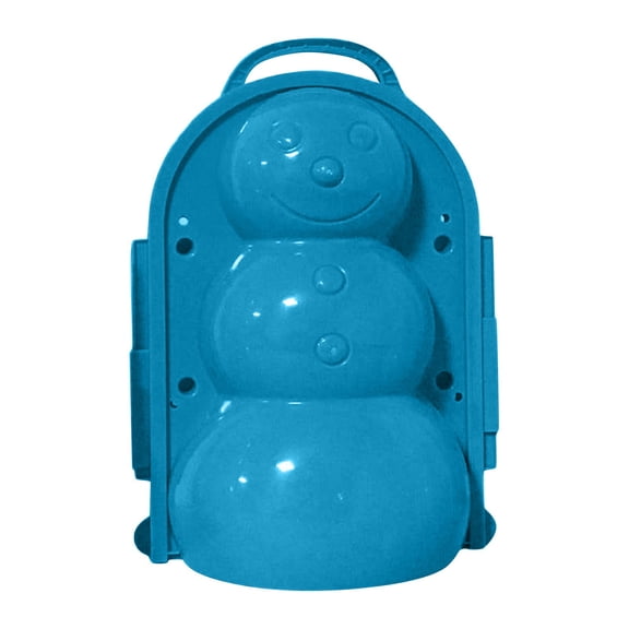Snowman Snow Mold Winter Snow Play Sets Snowball Maker Blue Shape Molder for Outdoor All Ages Snow Play Winter Holiday Activity 1 Pack