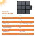 thumbnail image 3 of LVYUAN 200W Solar Panel Foldable Solar Charger Portable IP67 Waterproof with MC4 to DC Adapters for Home, RV, Outdoor, Camping, Power Station, off Grid, 3 of 11