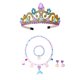 thumbnail image 1 of Juego de joyería de sirena de 6 piezas, juego de pulsera de collar de sirena, juegos de joyería de sirena para niños, con corona, collar, pendientes, pulsera, anillo, decoración de niña pequeña Zefei Wu 9024735039686, 1 of 5