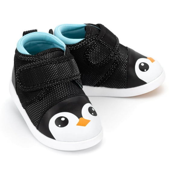 ikiki Penguin Squeaky Toddler Shoes | Sparkly Black