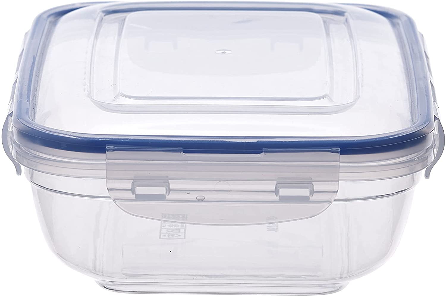 Superio Pack of 4 Plastic Food Storage Containers with Airtight Lids - 10 Cup, 80 Oz, BPA Free, Leakproof, Stackable Sealed Containers for Organizing- Microwave, Dishwasher and Freezer Safe, Clear
