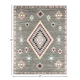 thumbnail image 3 of Soleil BR20A Sahara Dark Gray Tribal Moroccan Dark Gray Area Rug, 2'x4', 3 of 9