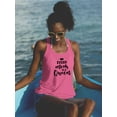thumbnail image 2 of Every Mom Is A Queen Text Racerback Tank Women -Image by Shutterstock, Female Large, 2 of 4